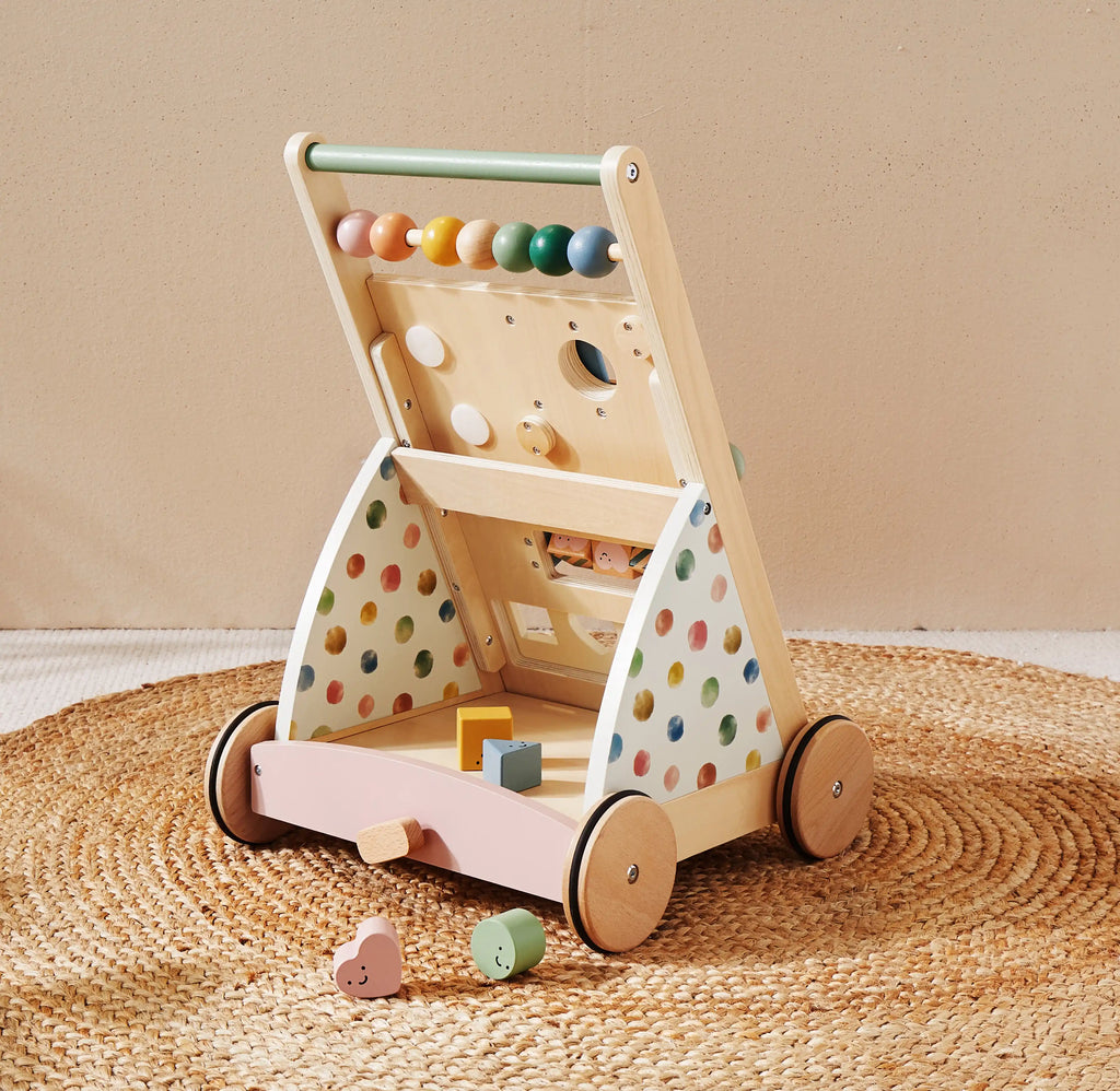 Tiny Land® Versatile Natural Wooden Baby Walker - Riot Co.