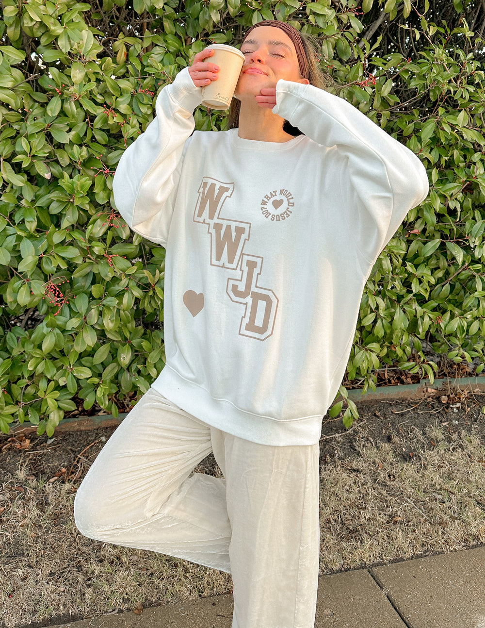 WWJD Varsity Unisex Crewneck - Riot Co.