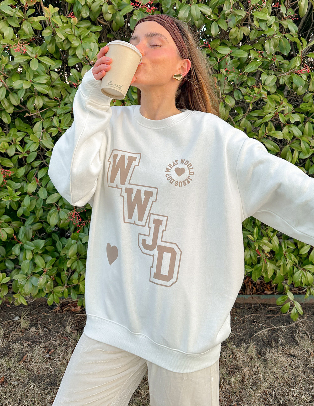 WWJD Varsity Unisex Crewneck - Riot Co.