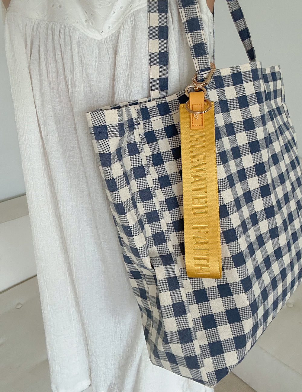 Yellow Oversized Logo Keychain - Riot Co.