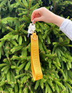 Yellow Oversized Logo Keychain - Riot Co.
