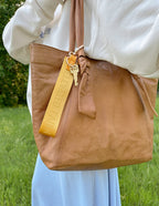 Yellow Oversized Logo Keychain - Riot Co.