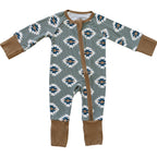 Southwest Aztec Ribbed Bamboo Zipper