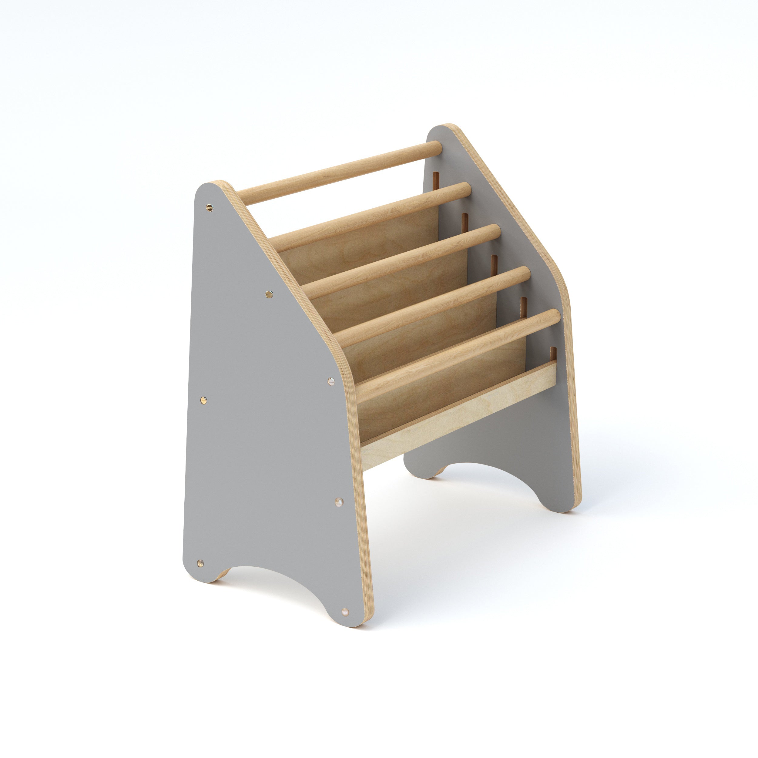 Wooden Montessori Bookshelf Natural - Riot Co.