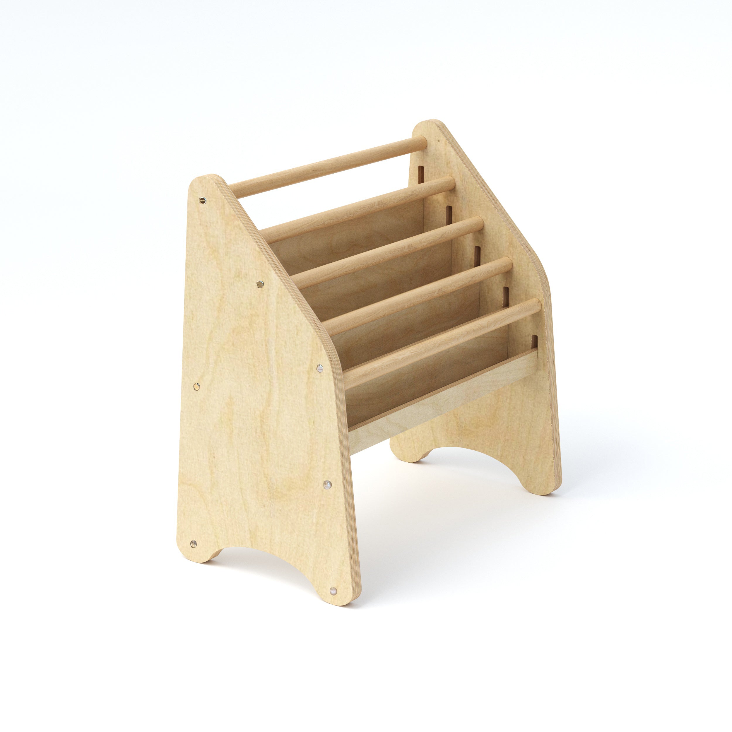 Wooden Montessori Bookshelf Natural - Riot Co.