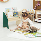 Wooden Montessori Bookshelf Natural - Riot Co.