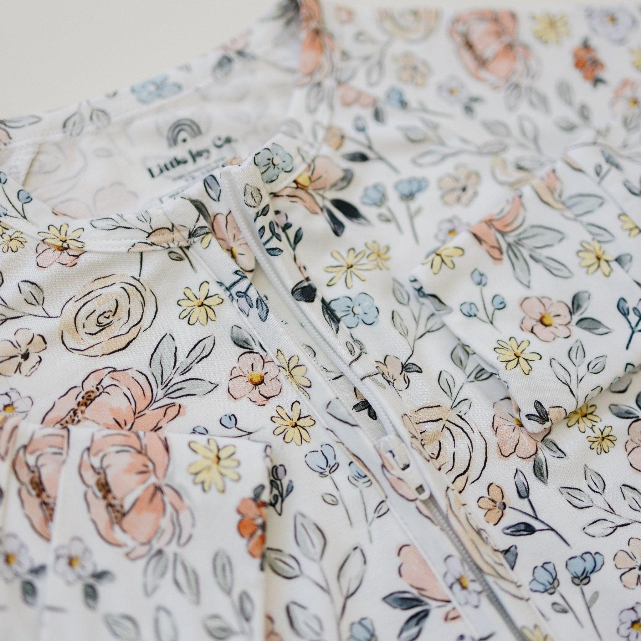 Pastel Petals Modal Zippy Romper - Riot Co.