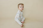 Pastel Petals Modal Zippy Romper - Riot Co.