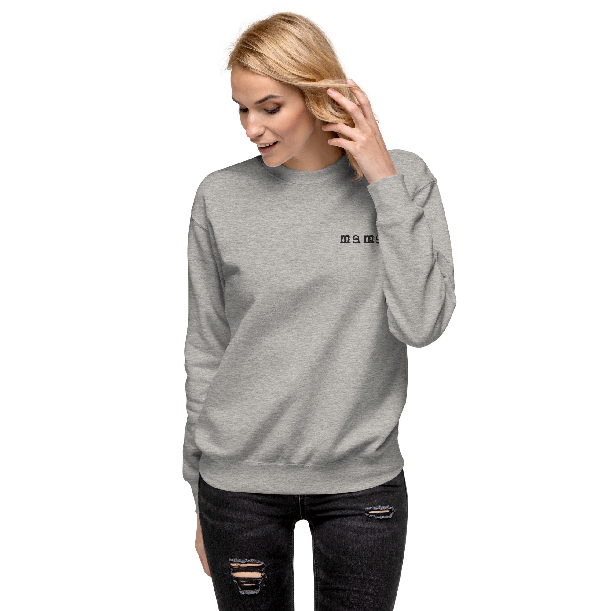 Mama. Embroidered |  Premium Adult Sweatshirt - Riot Co.