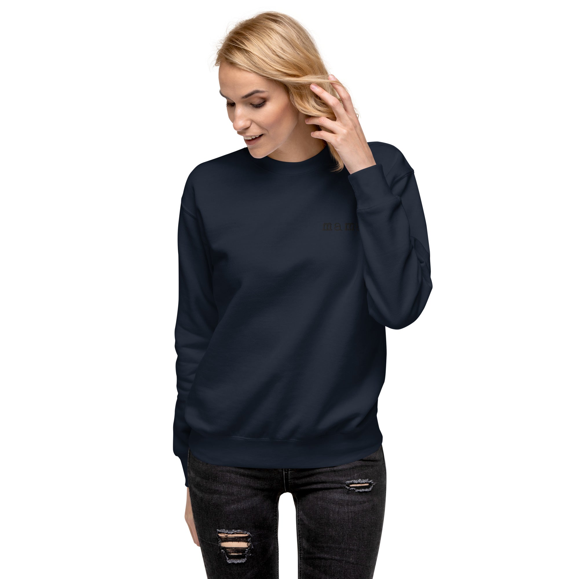 Mama. Embroidered |  Premium Adult Sweatshirt - Riot Co.