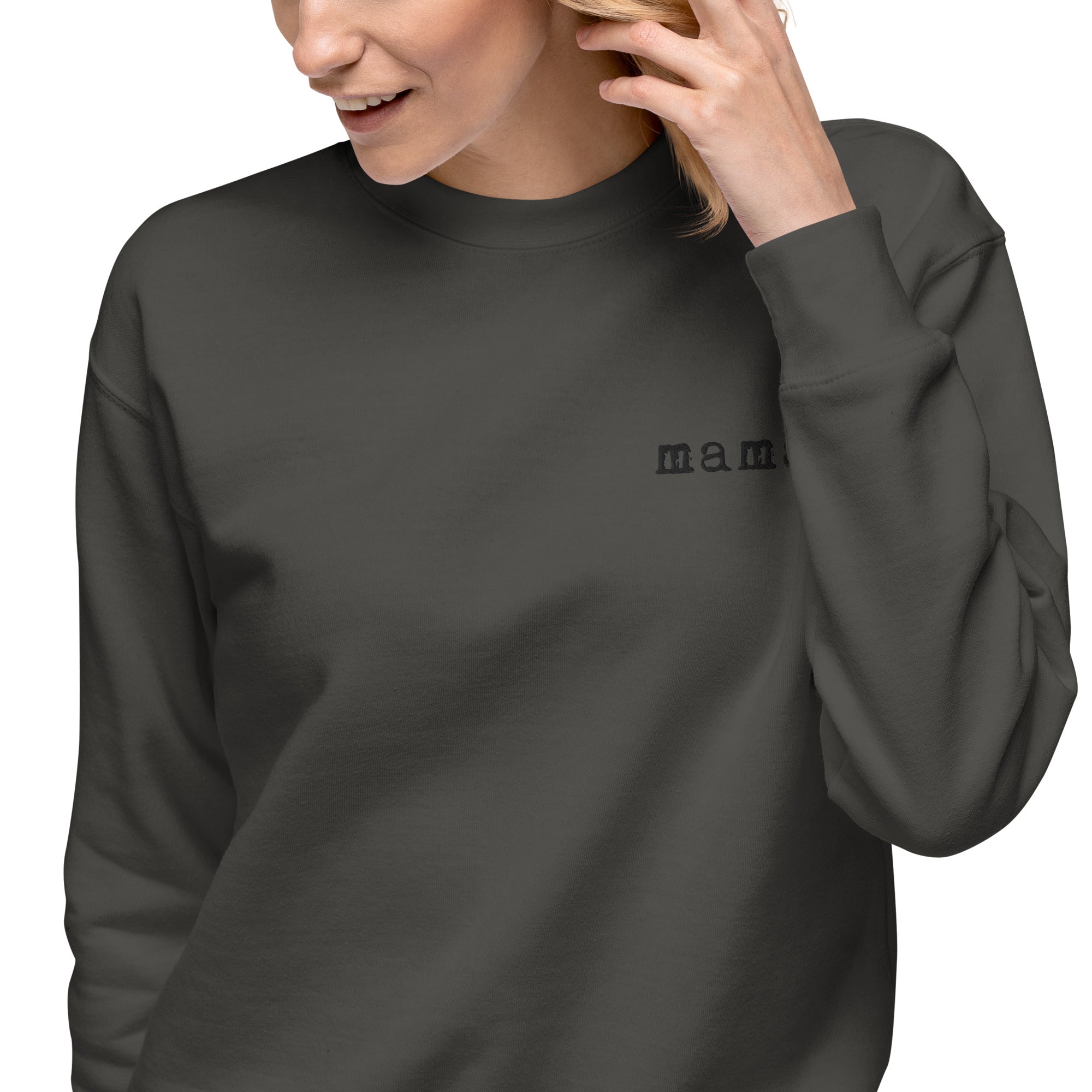 Mama. Embroidered |  Premium Adult Sweatshirt - Riot Co.